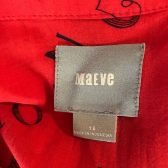 Anthro Maeve Art House Paris London Buttondown 16 - Picture 4 of 4